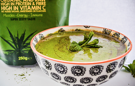 Energising Mint & Banana Vegan Protein Shake. Recipe by that protein – thatprotein