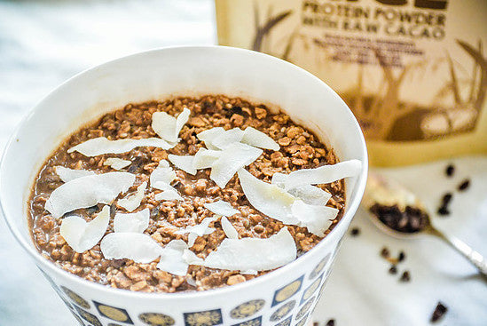 Blissful Brown Rice and Raw Cacao Overnight Oats Recipe - that protein – thatprotein