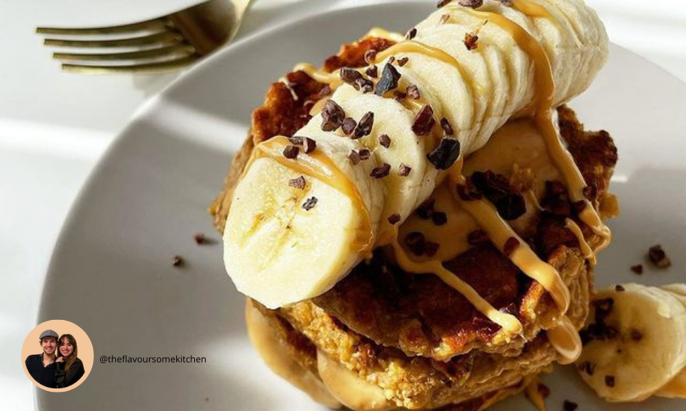 that protein - VANILLA PEANUT BUTTER PANCAKES