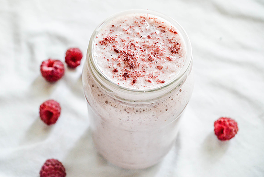 Raspberry and Cream Protein Shake