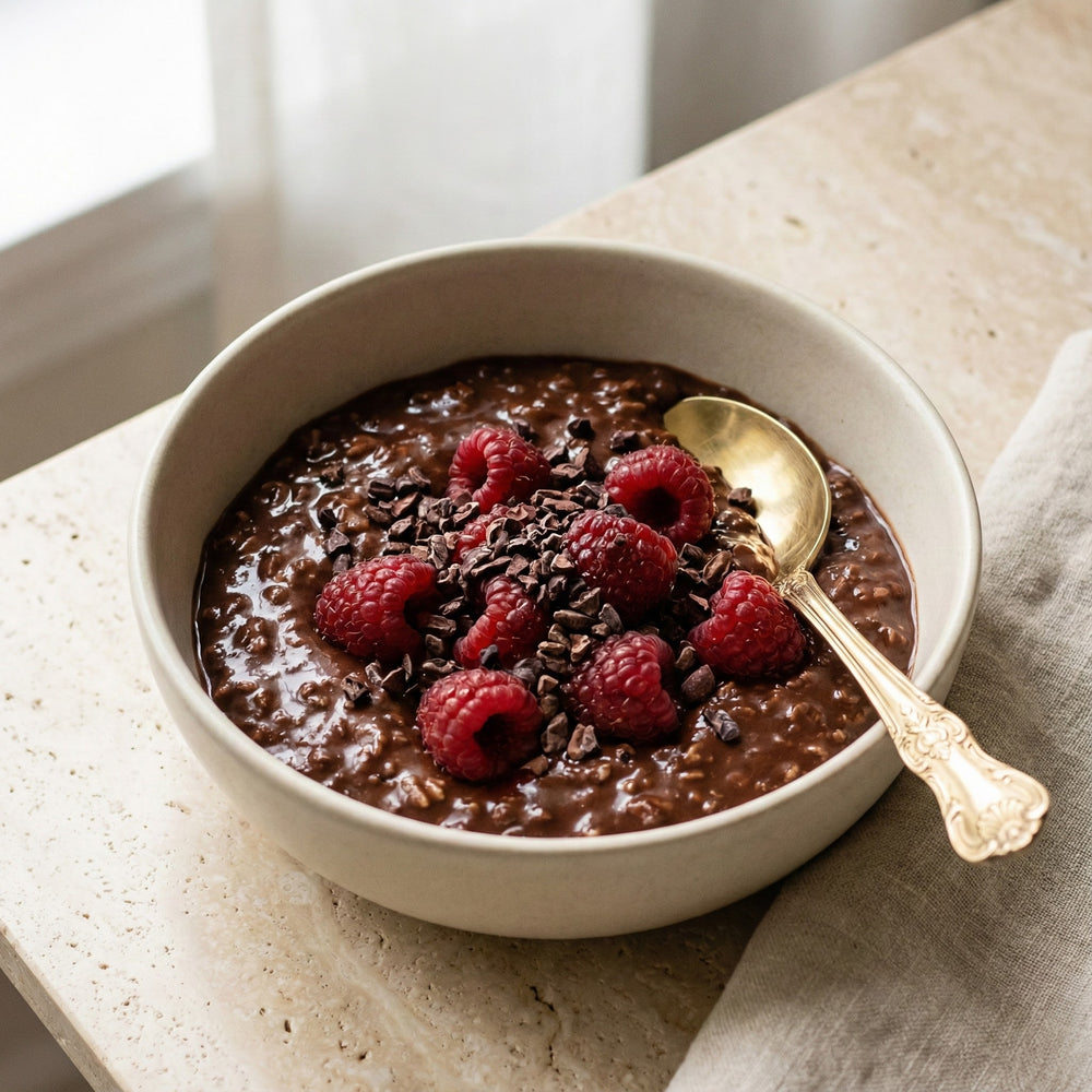 
                  
                    Load image into Gallery viewer, Double Chocolate Chip Protein Oats – Vegan, High Protein, Low FODMAP Breakfast
                  
                